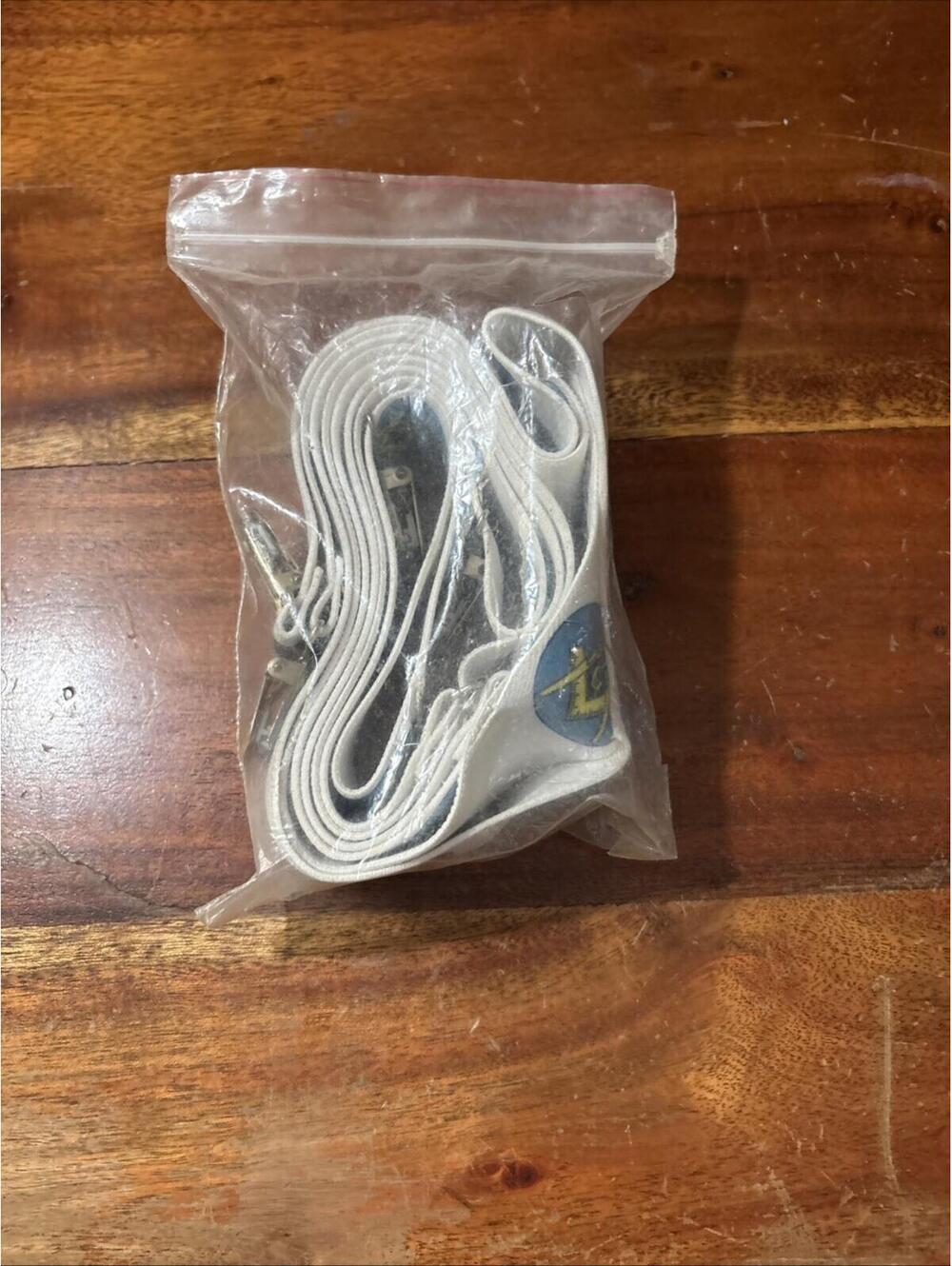 Vintage Original Masonic Stretch Suspenders-Freemasonry-White-Mason Items! Great - Picture 3 of 5